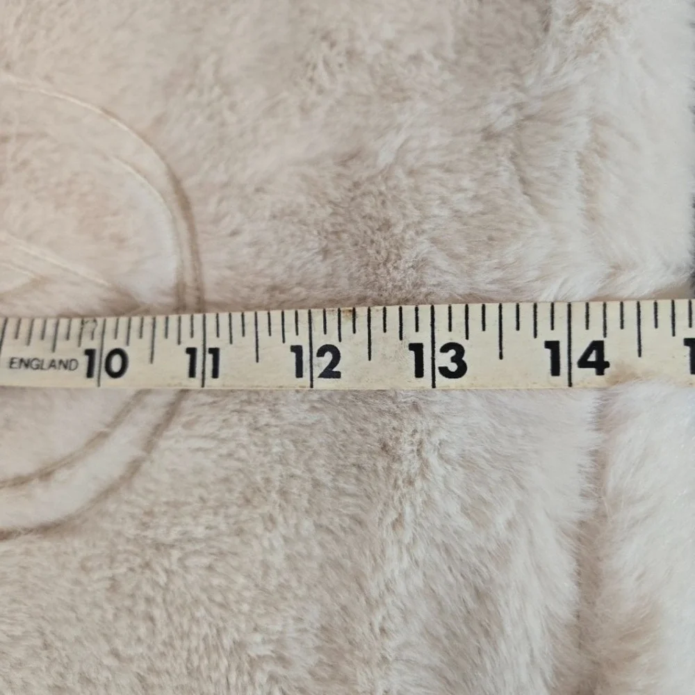 Victorias Secret Faux Fur White Purse Soft